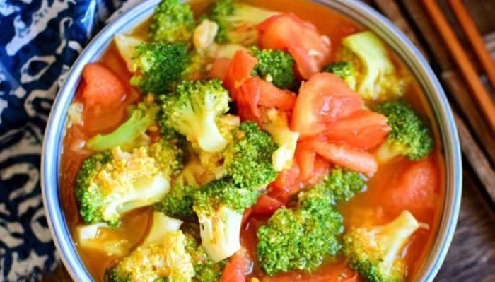 番茄燒茄子成品